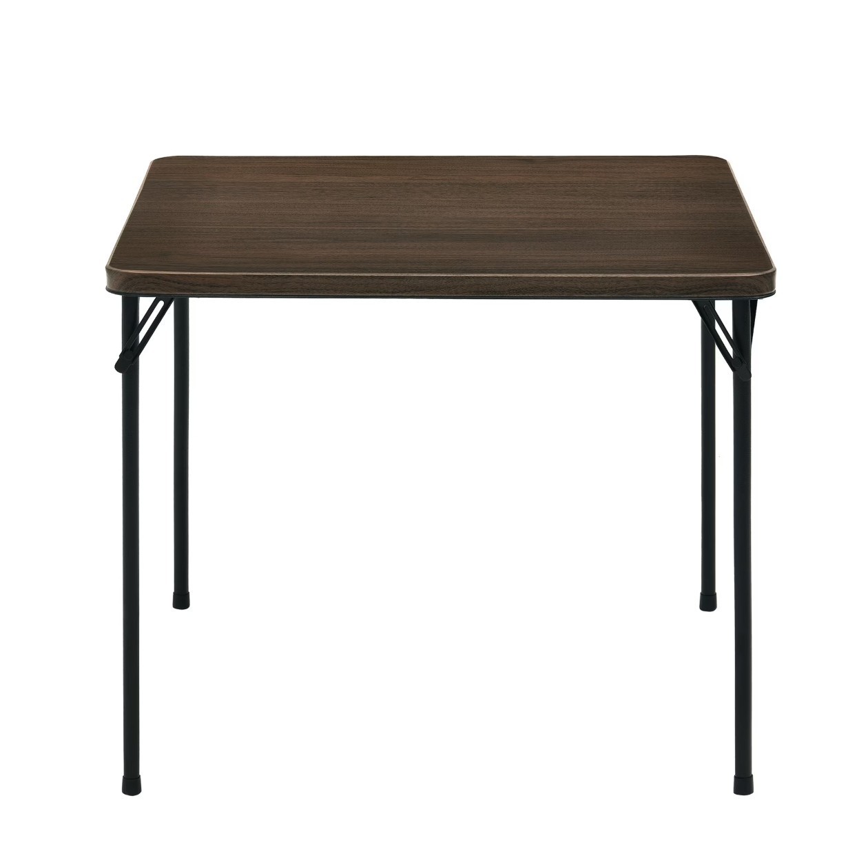 Mainstays 34" Fixed Table Top Folding Legs Card Table, Walnut