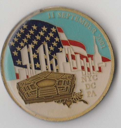 11 September 2001 OEF  Challenge Coin 1.5" DIA