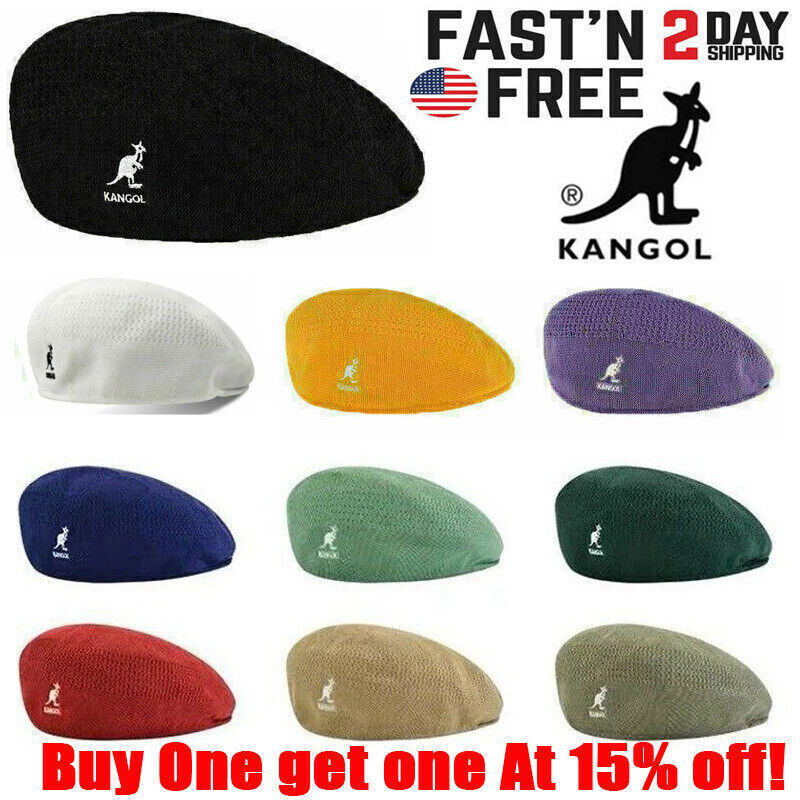 Kangol Breathable Beret Hat Summer Newsboy Woven Casual Men Women Mesh Flat Cap