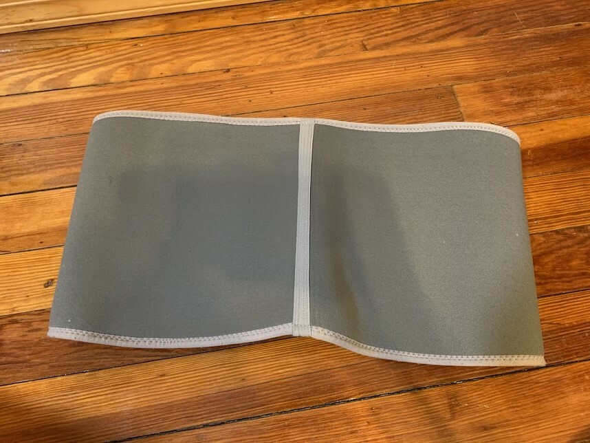 Wagner Deluxe Support Back Adjustable Belt Lumbar Gray Size L/XL