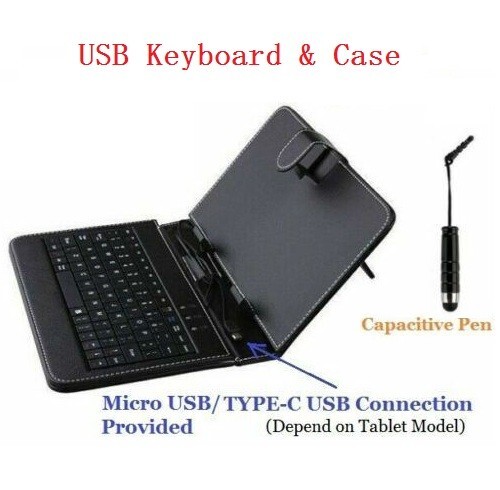Micro-USB Keyboard Case for 8" Dell Venue 8 Pro / Acer Iconia A1-840 850 Tablet