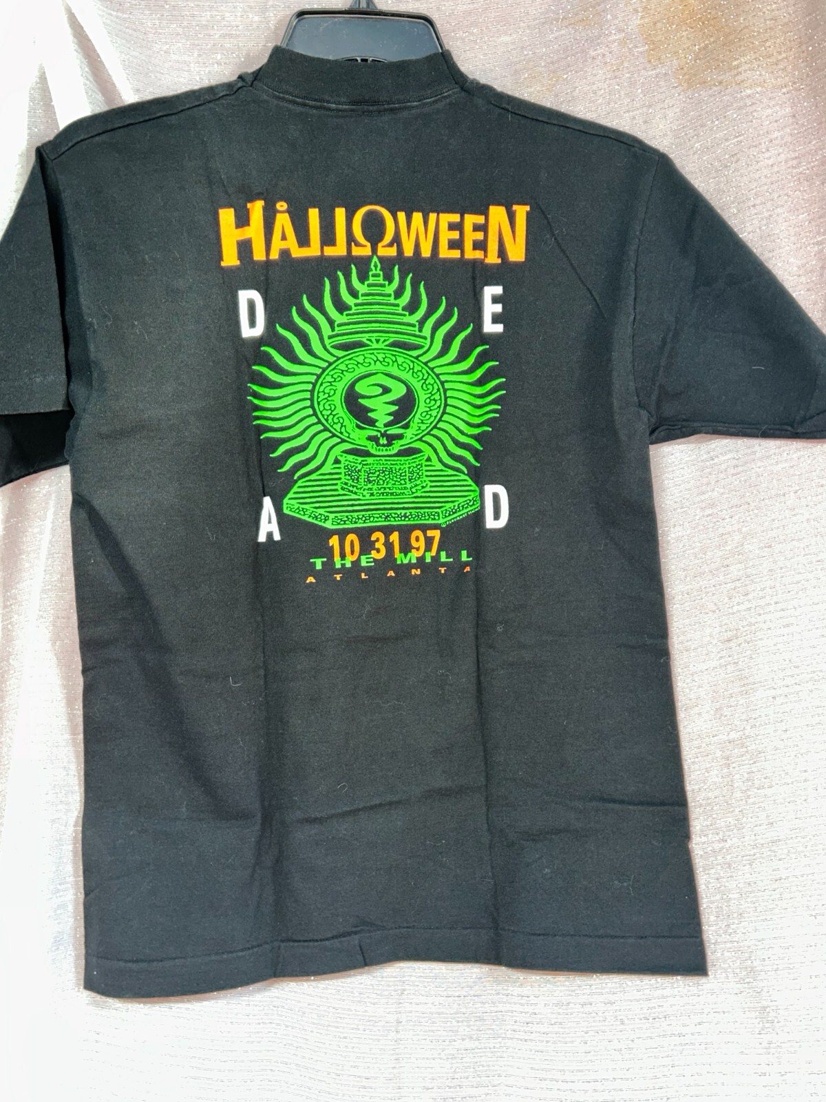 RARE Halloween Grateful Dead 10 31 97 Dead The Mill Atlanta Black Large T Shirt