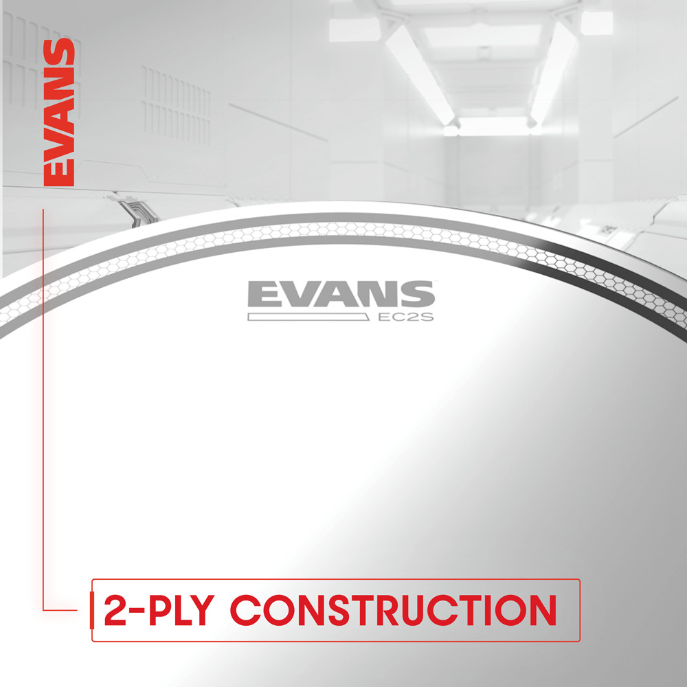 Evans EC2 Clear Drum Head, 12 Inch