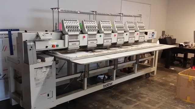 6 head BES 1262 BC Brother Commercial Embroidery Machine+All the original hoops