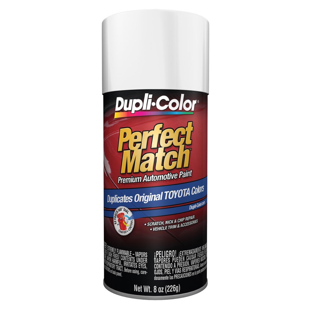 Duplicolor BTY1578, Perfect Match Aerosol Paint for Toyota Paint Code 045, White