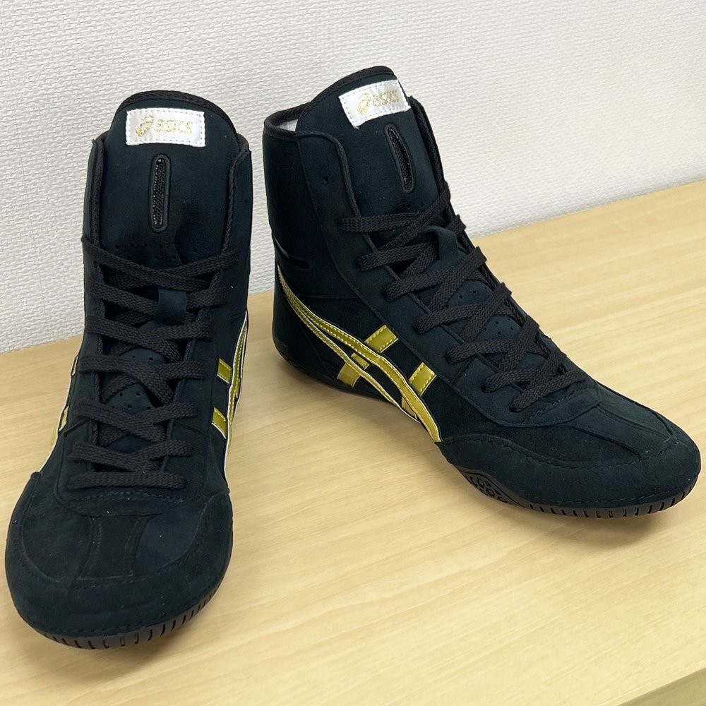 ASICS wrestling shoes 1083A001 Black x Gold x Black A504 US 11.5/28.5cm