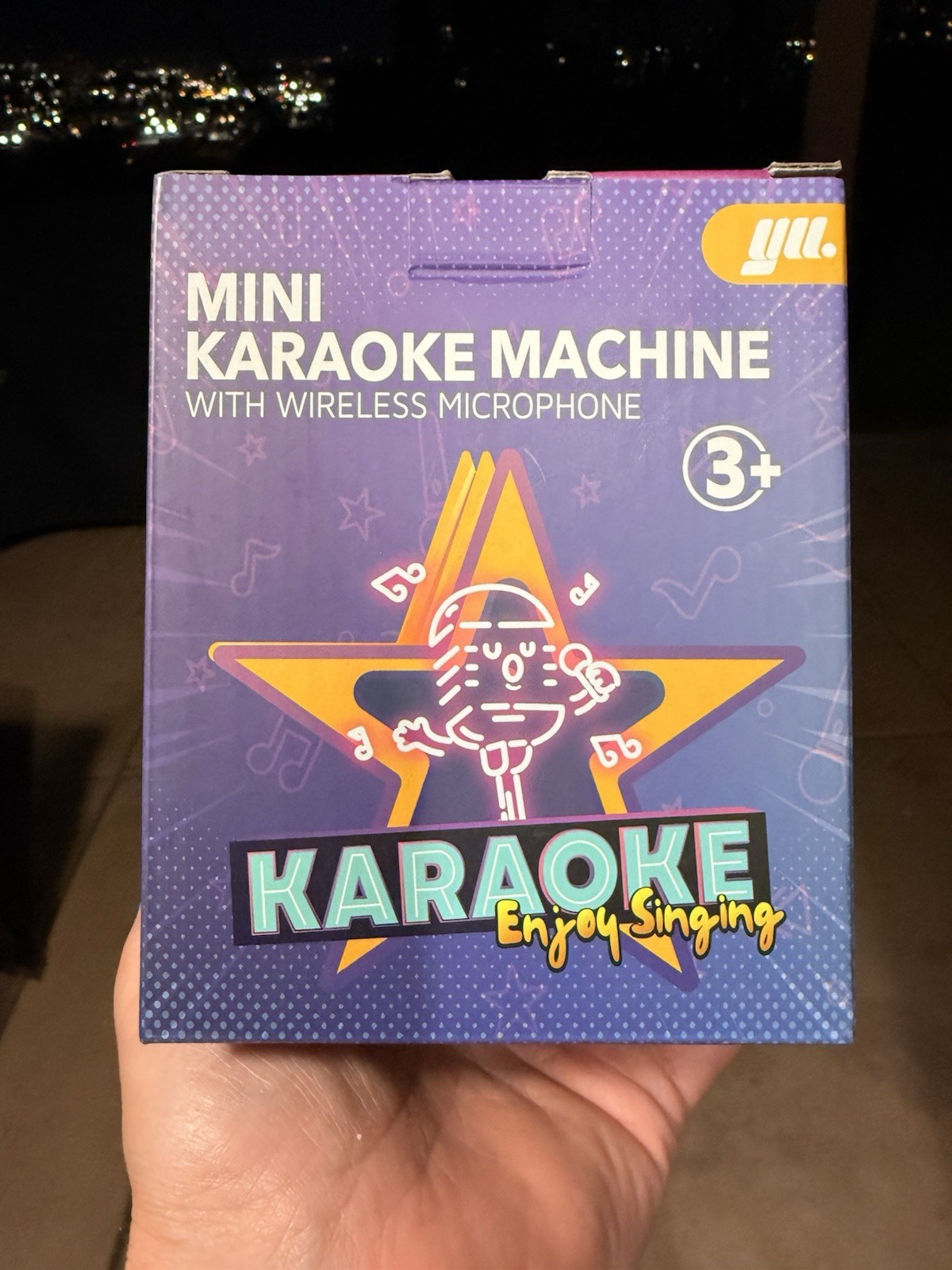 YLL Mini Karaoke Machine Portable Bluetooth Speaker W/ Wireless MicrophonesBIEGE