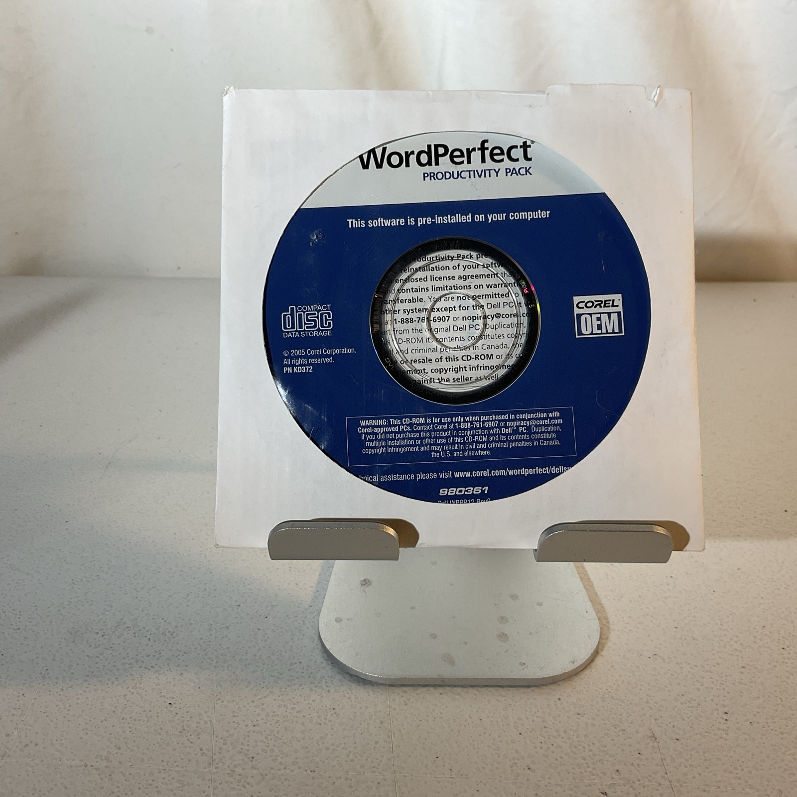 ⭐️⭐️⭐️⭐️⭐️ Corel WordPerfect Productivity Pack PC CD Disc 2005