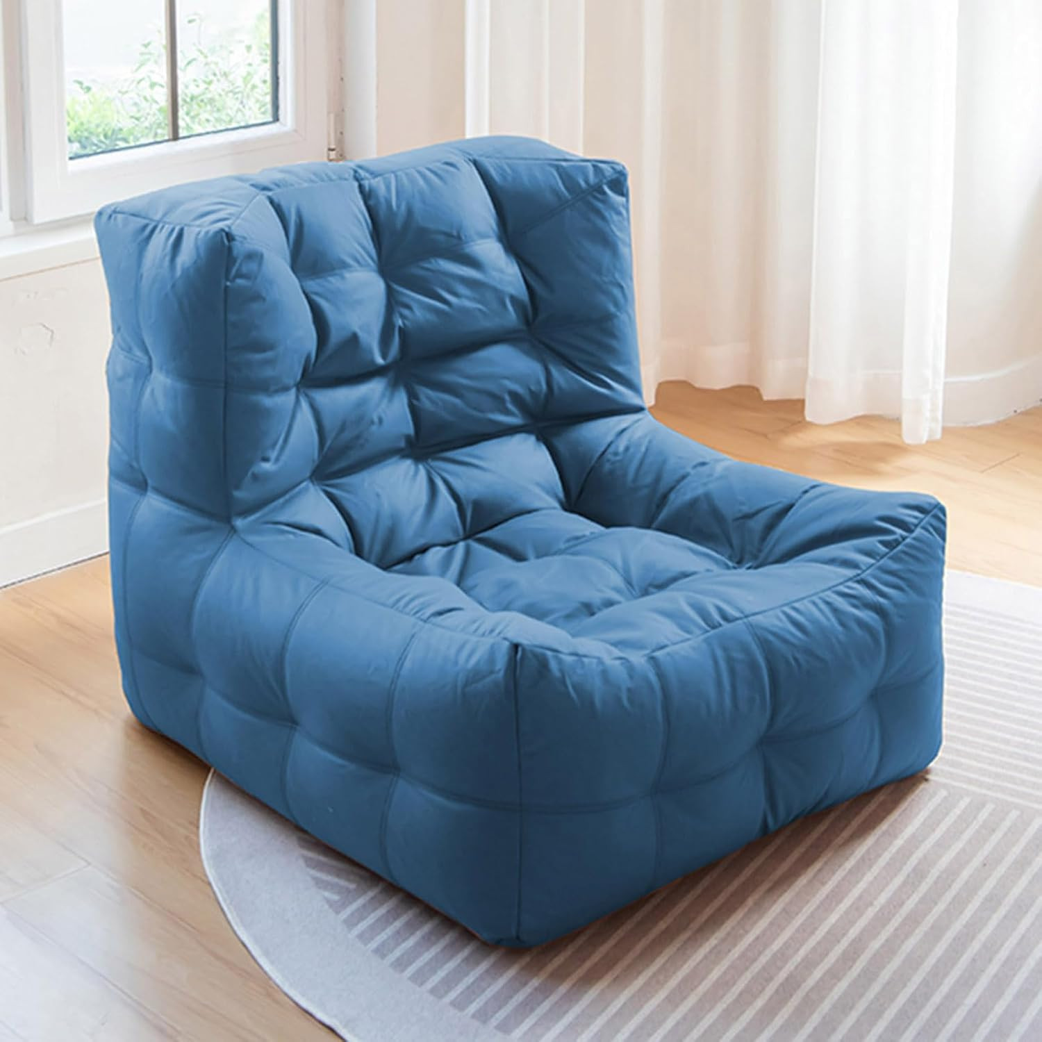Bean Bag Chairs for Adults, (No Filler) Big Bean Bag Cover Lounger Chairs, Water