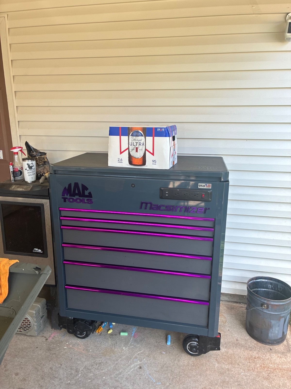 mac tools roll cart tool box can come loaded or empty