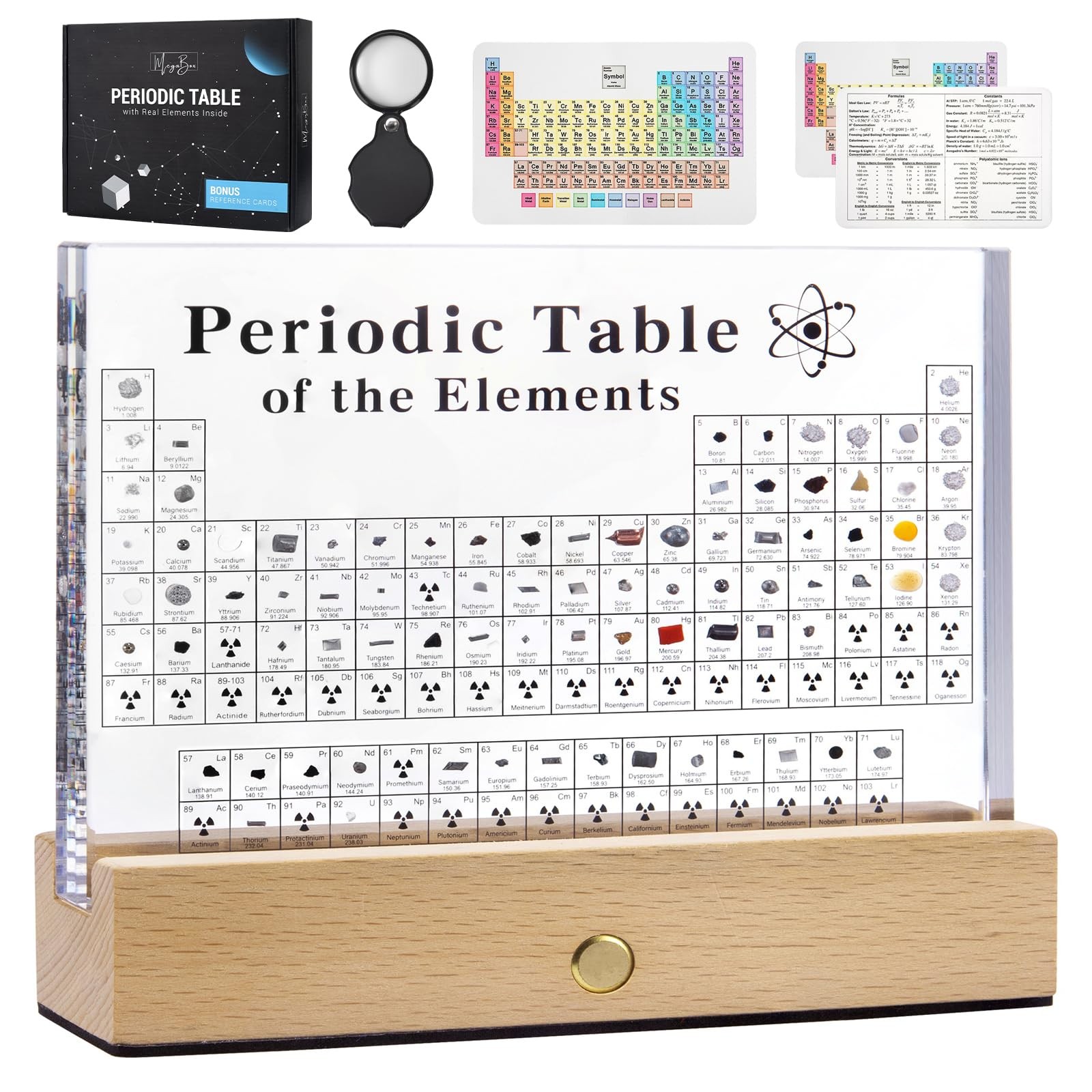 Large Periodic Table Of Elements with 83 Real Elements, Acrylic Periodic Tabl...