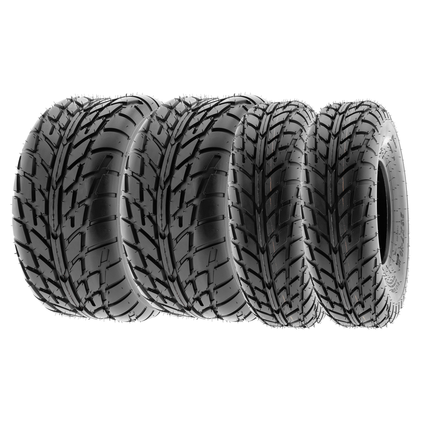 【2 Front 19x6-10 】【2 Rear 225/45-10 】SunF UTV Tire Tubeless 6 Ply - A021