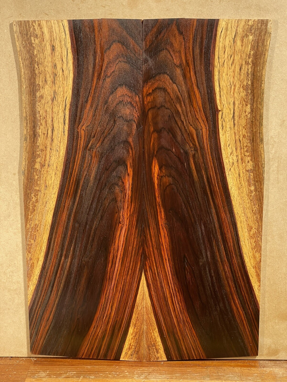 Cocobolo Guitar Back / Top Book-matched rosewood Instrument Wood Luthier Guitar