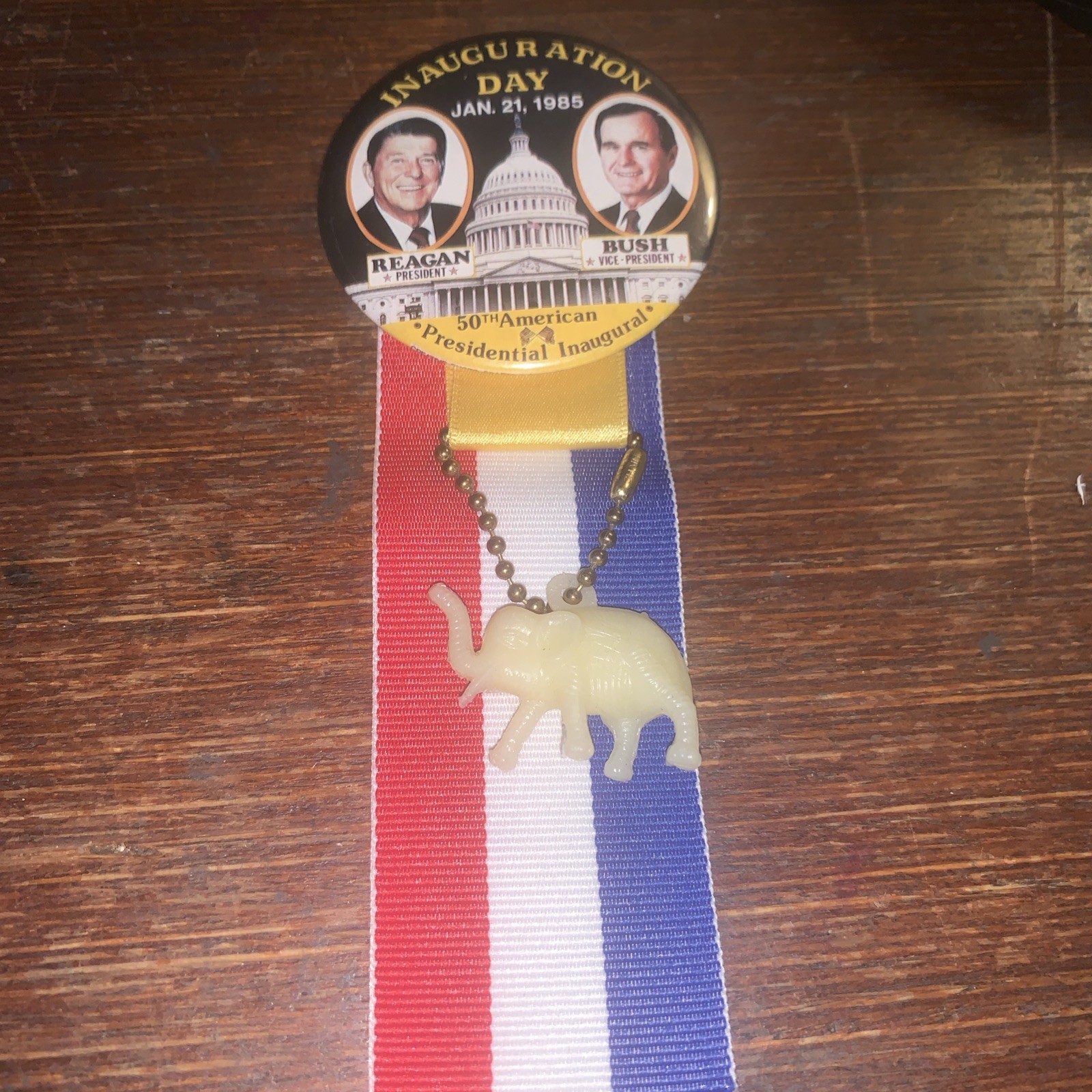 1985 Ronald Reagan Inaugural Political Pinback Button