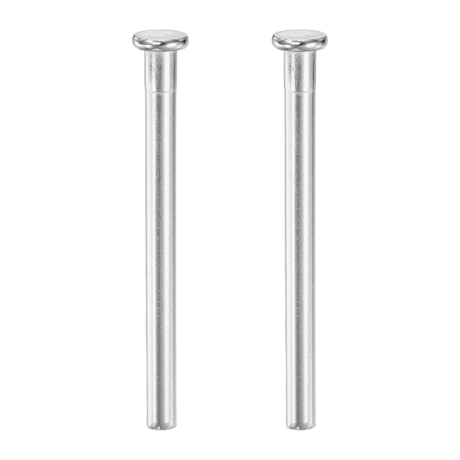 2Pcs Door Hinge Pins, 3 Inch Interior Door Hinge Security Pins, Nickel Silver