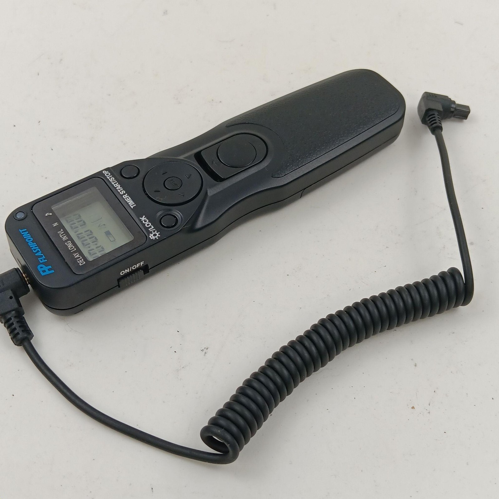 Flashpoint Camera Shutter Release Remote Timer LCD Intervalometer Black DSLR