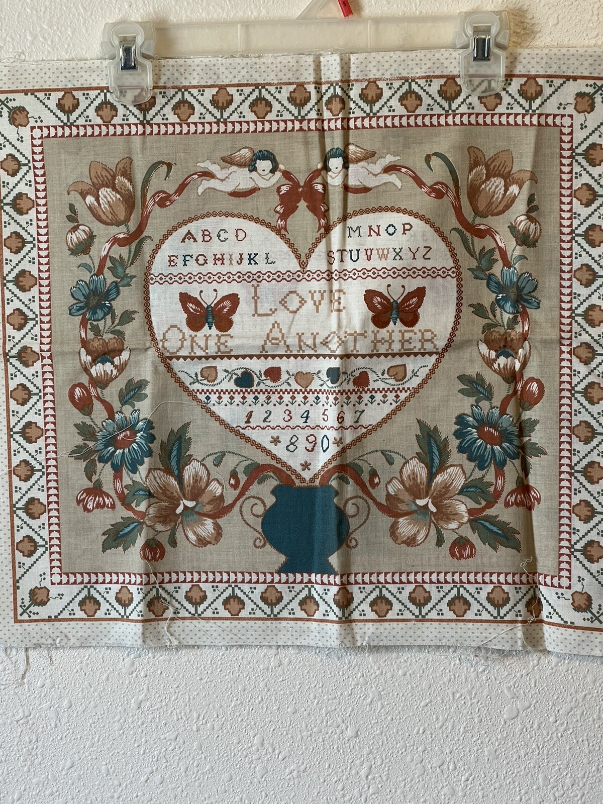 Pillow Making Fabric 2 Sets Folksy Cottage Heart Preowned