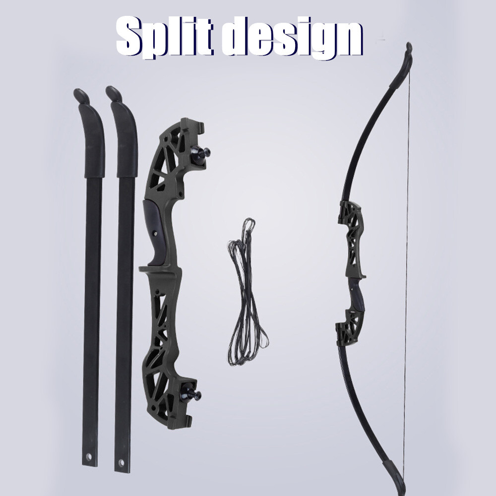 40lbs 53" Takedown Recurve Bow Right Hand Target Arrow Shooting Practice Bow Set