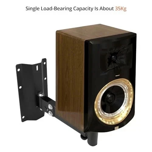 Heavy-Duty Speaker Brackets 2-Pack - Adjustable Wall Mount for DJ & PA Speakers