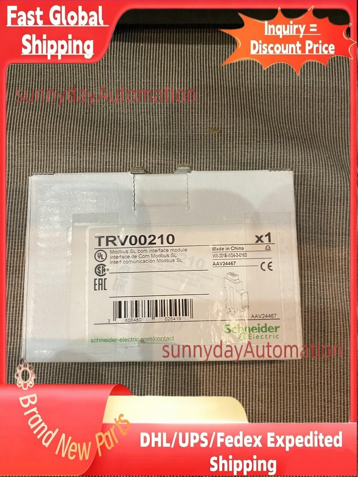 SCHNEIDER TRV00210 MODBUS SL COMMUNICATION INTERFACE MODULE NEW US Free TAX