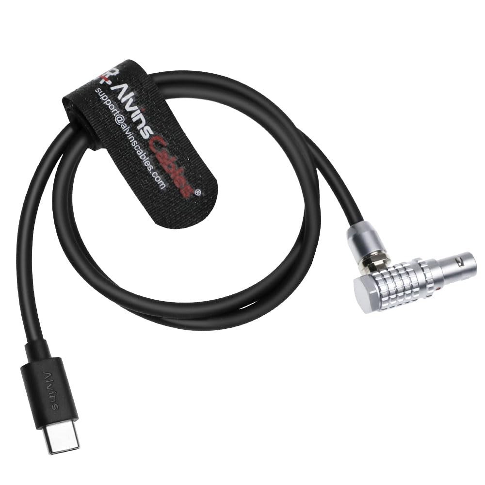 Right Angle EXT 9 Pin to Type-C Record Control Cable for DJI FocusPro RED Komodo