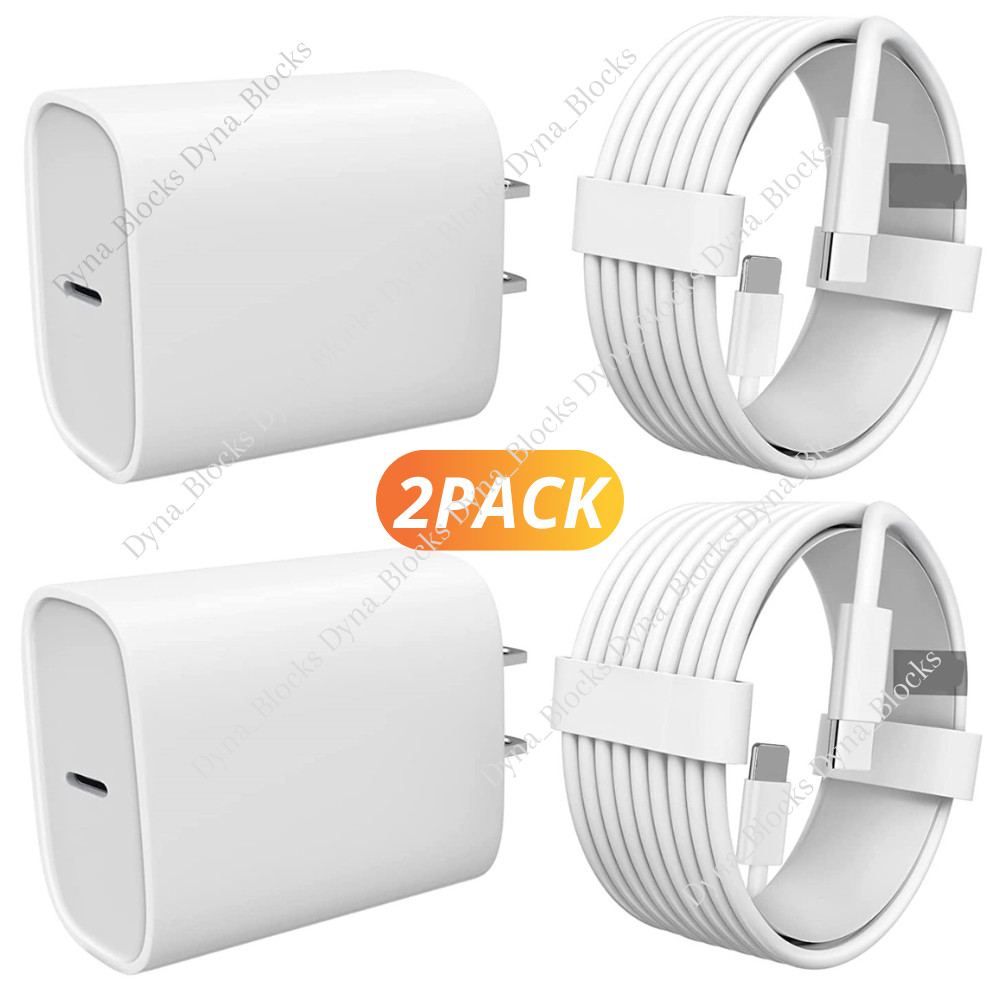 For iPhone 11/12/13/X Fast Charger 20W PD USB-C Wall Charger Cube Power Adapter