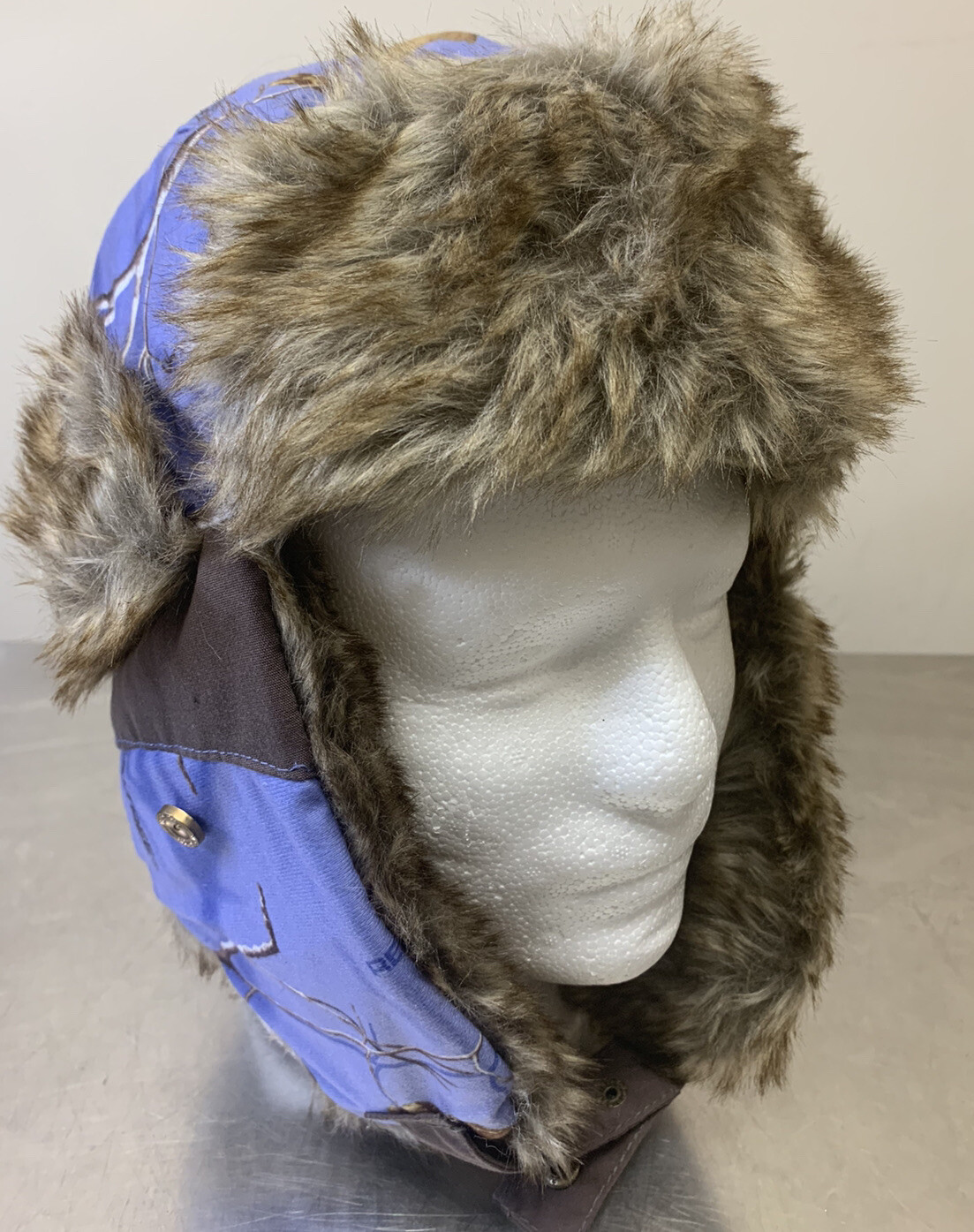 Hot Shot REALTREE Insulated CAMO Bomber Trapper Hat Faux Fur Ear Flap New Large