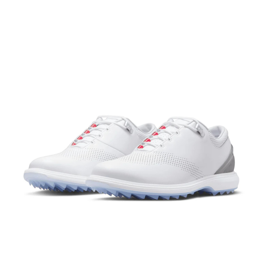 Nike Air Jordan ADG 4 Golf Shoes - White/Gray/Black/Red - Size 9.5 - NEW/NO BOX