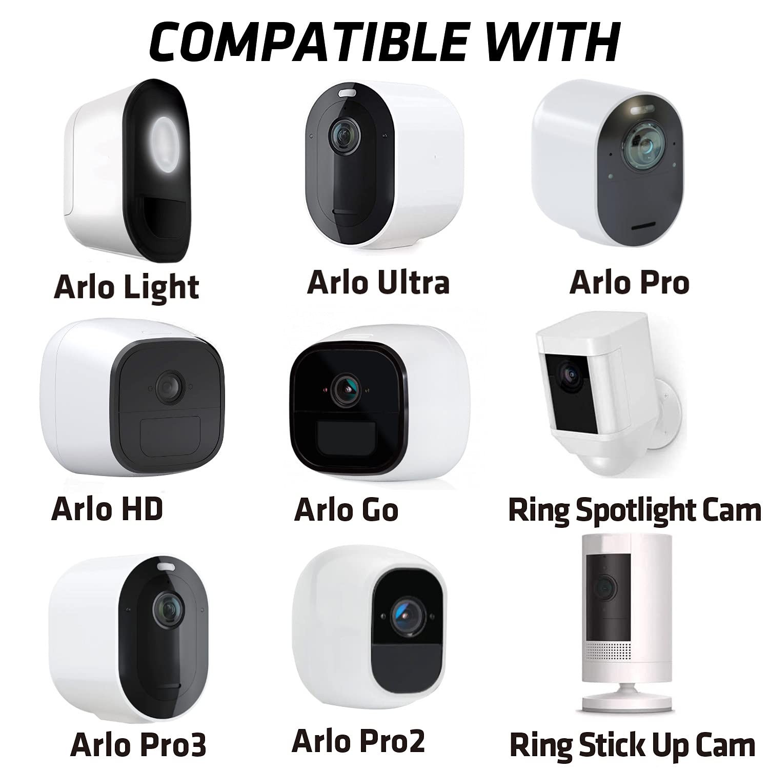 Camera Bracket Mount 3 Pcs Security Wall Mount for Oculus Sensor Arlo, Arlo P...