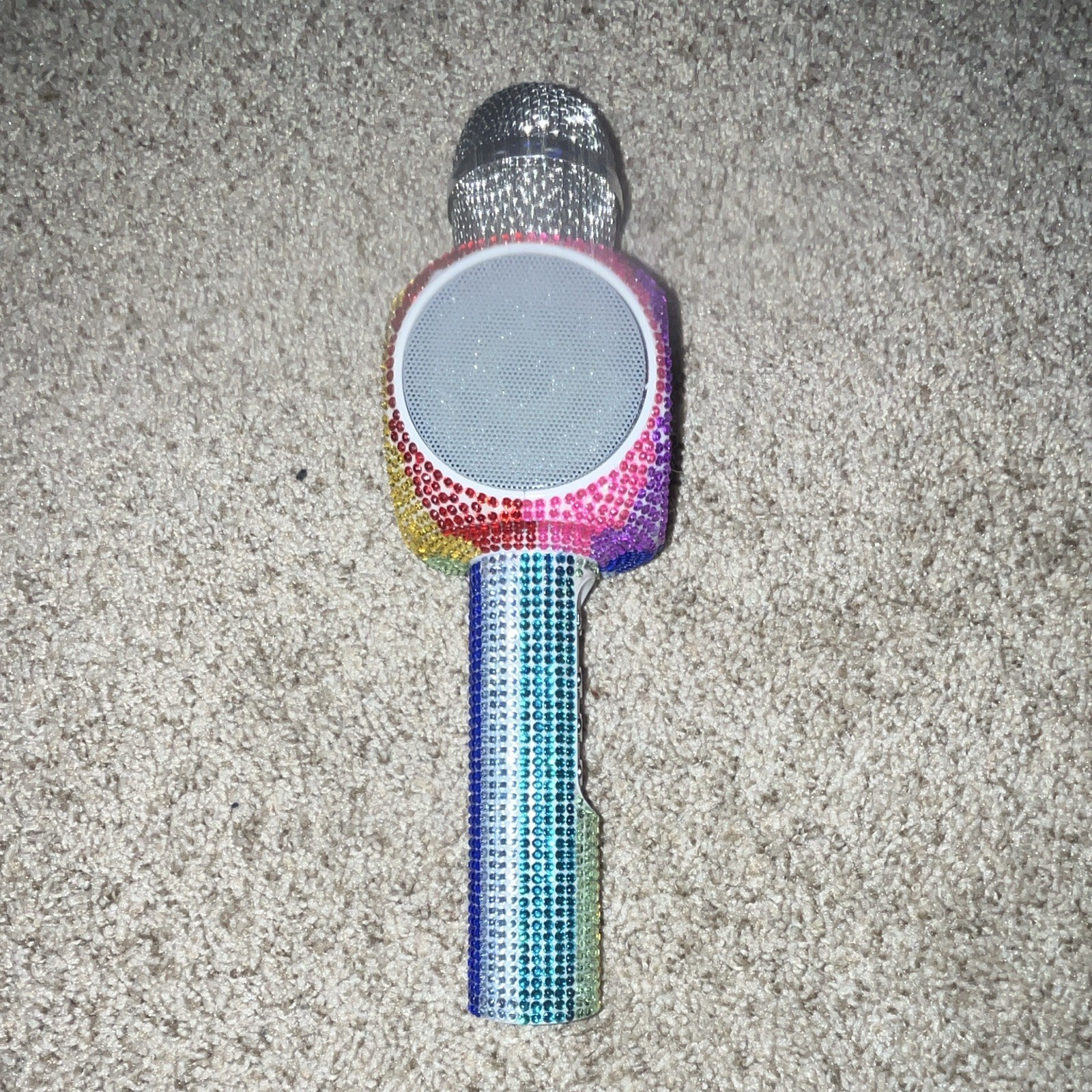 Trendtech Brands Sing-a-long Bling Karaoke Mic Bluetooth Speaker USB, Multi
