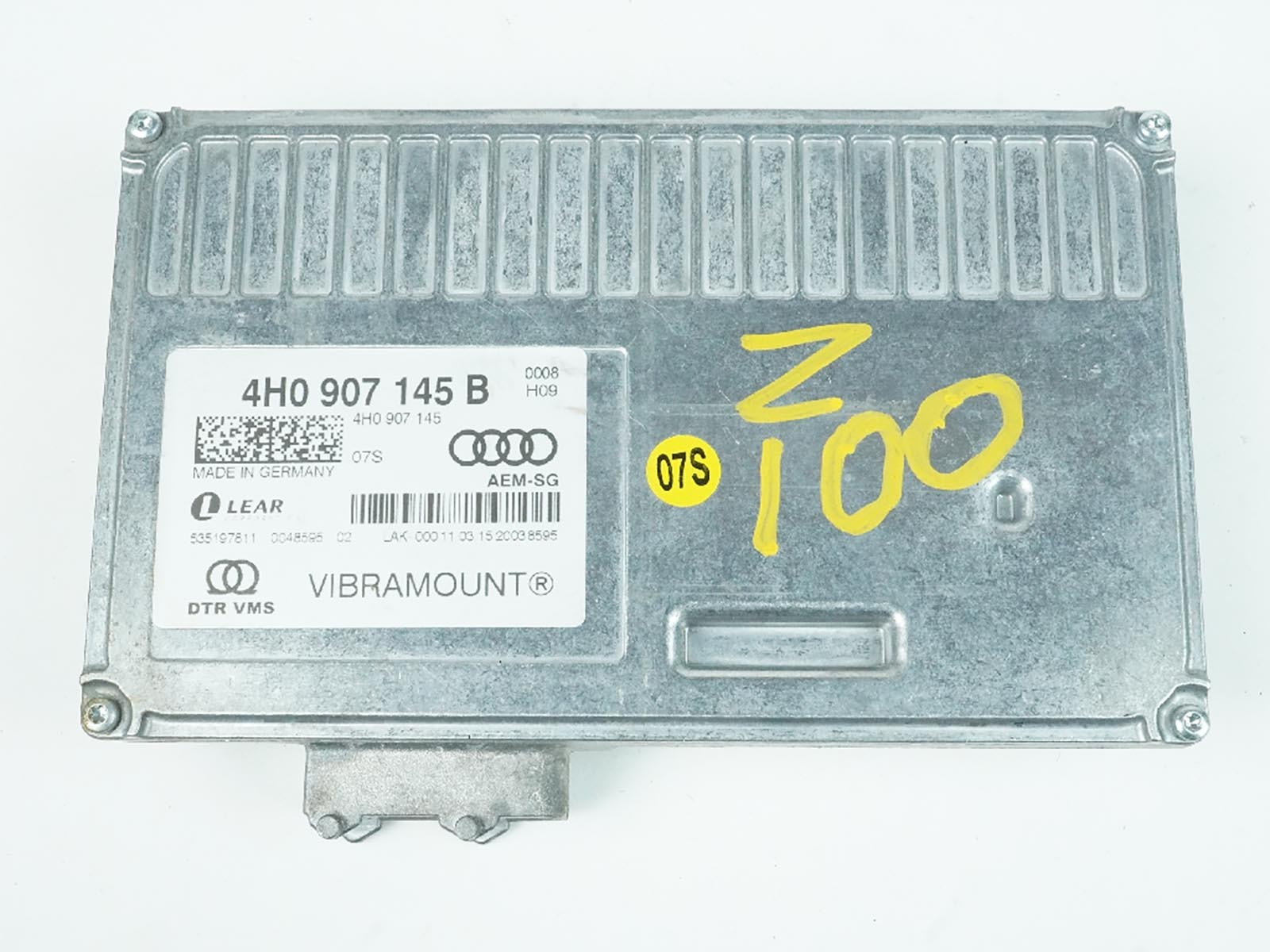 2011-2018 Audi A8 D4 Hydraulic Engine Mount Control Module 4H0907145B OEM
