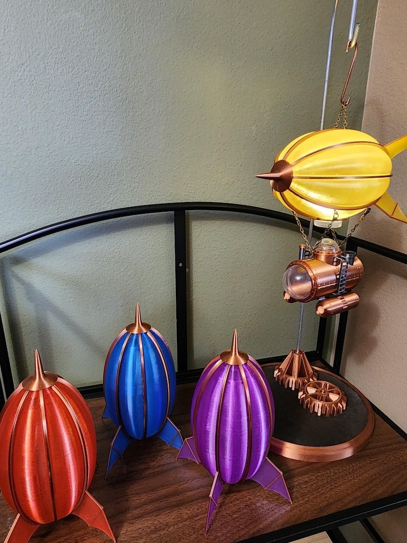 Steampunk Weekender Submarine Airship Lamp