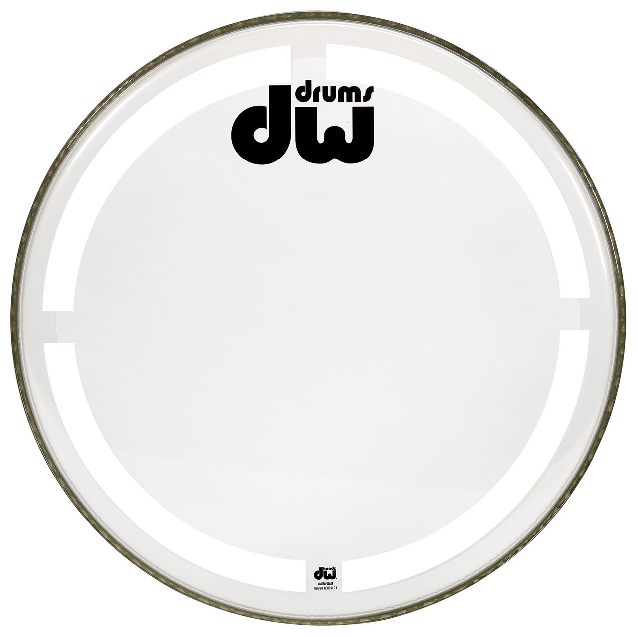 DW Coated/Clear Bass Drum Head - 23"