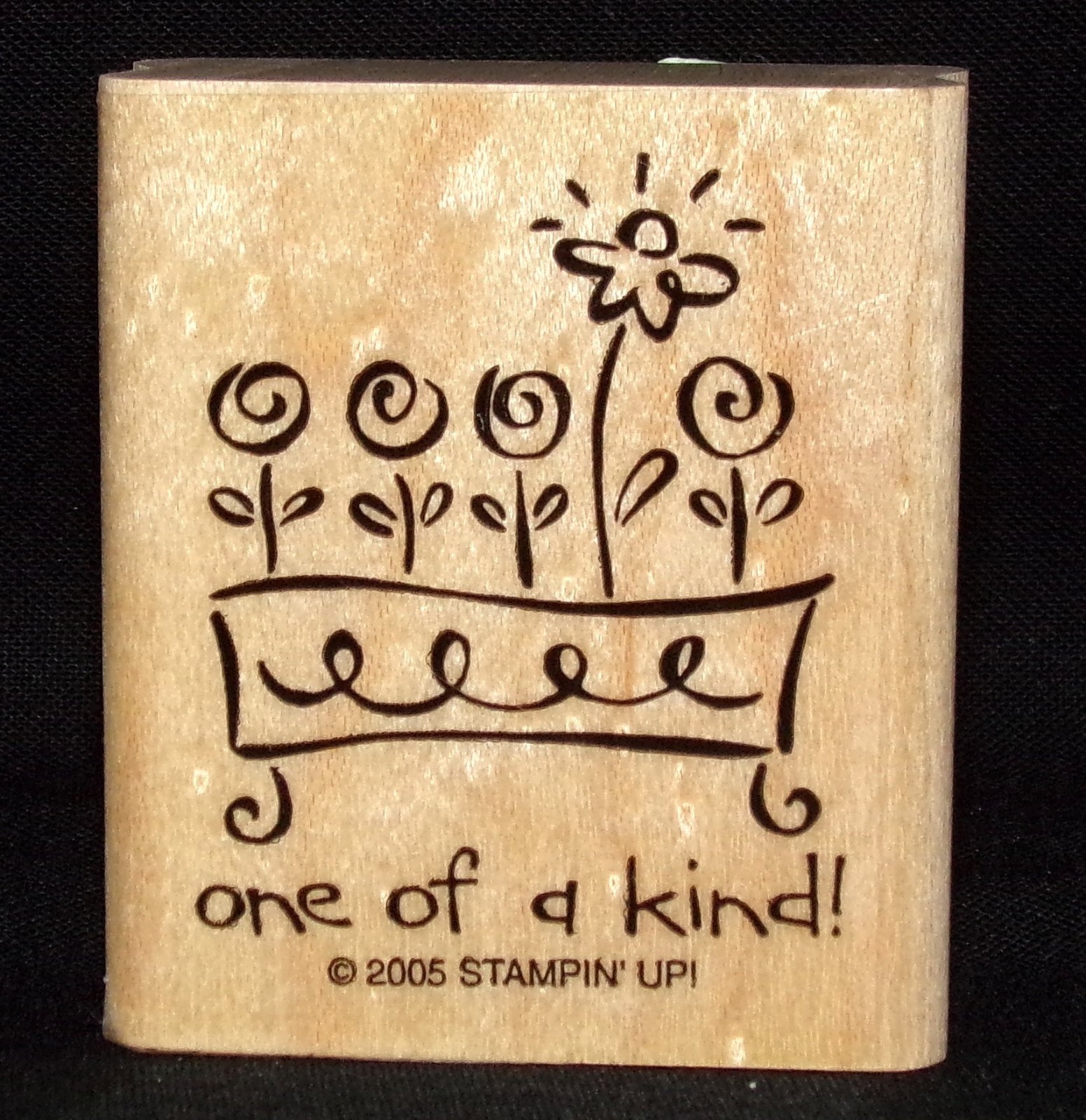 Flower Pot of Flowers one of a kind Single Stamp by Stampin Up Love Ya Bunches
