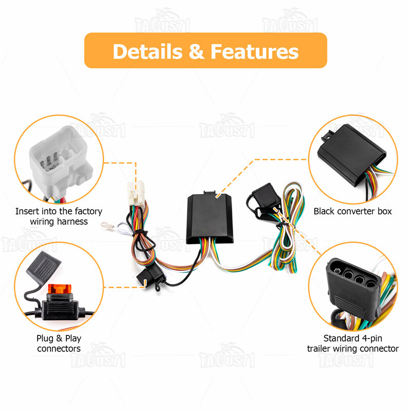 For Subaru Crosstrek Forester Outback Ascent Trailer Hitch Tow Wiring Connector