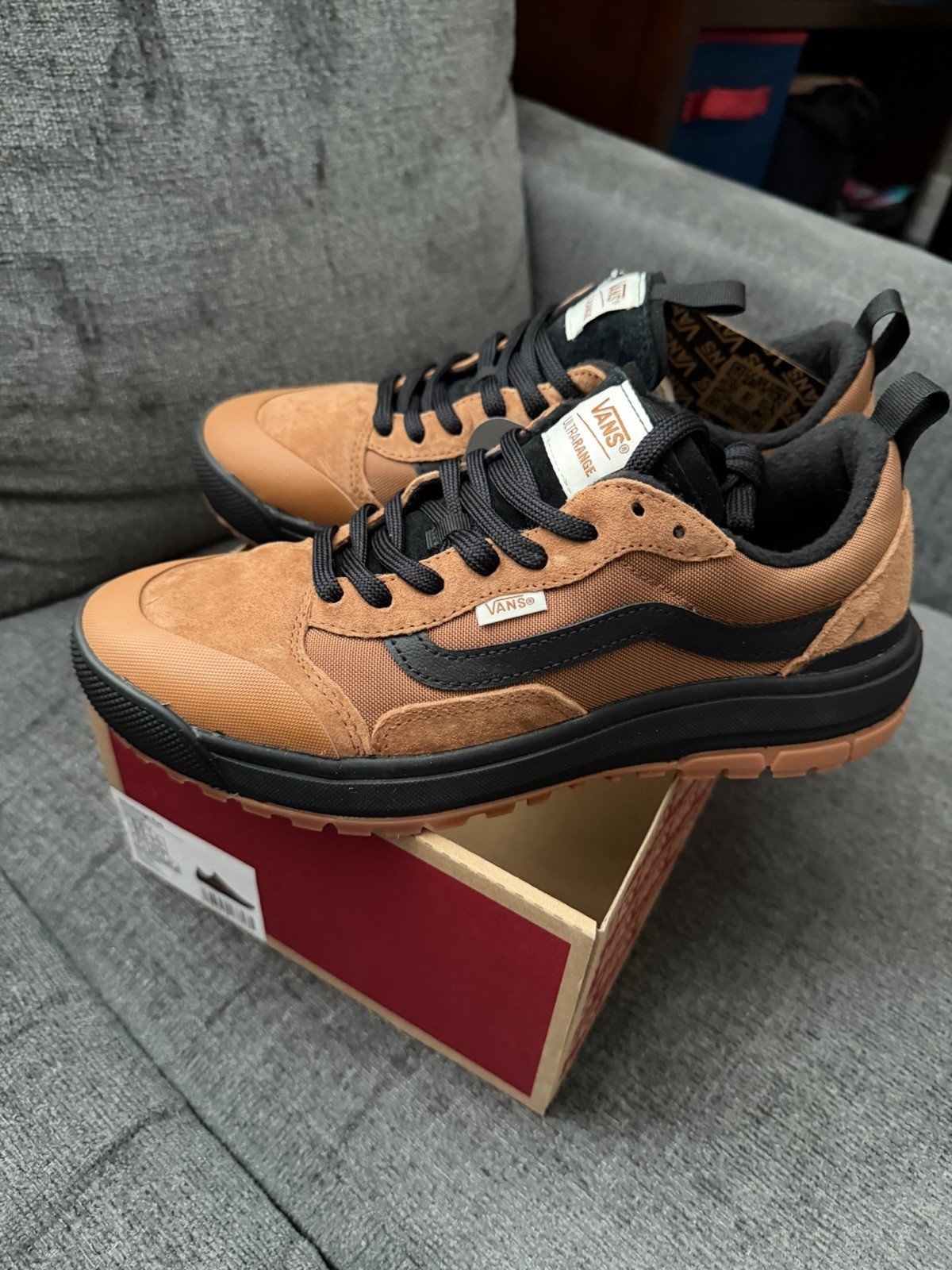 Vans Ultrarange Exo MTE-1 Glazed Ginger Suede Outdoor Shoes Mens 8 Womens 9.5