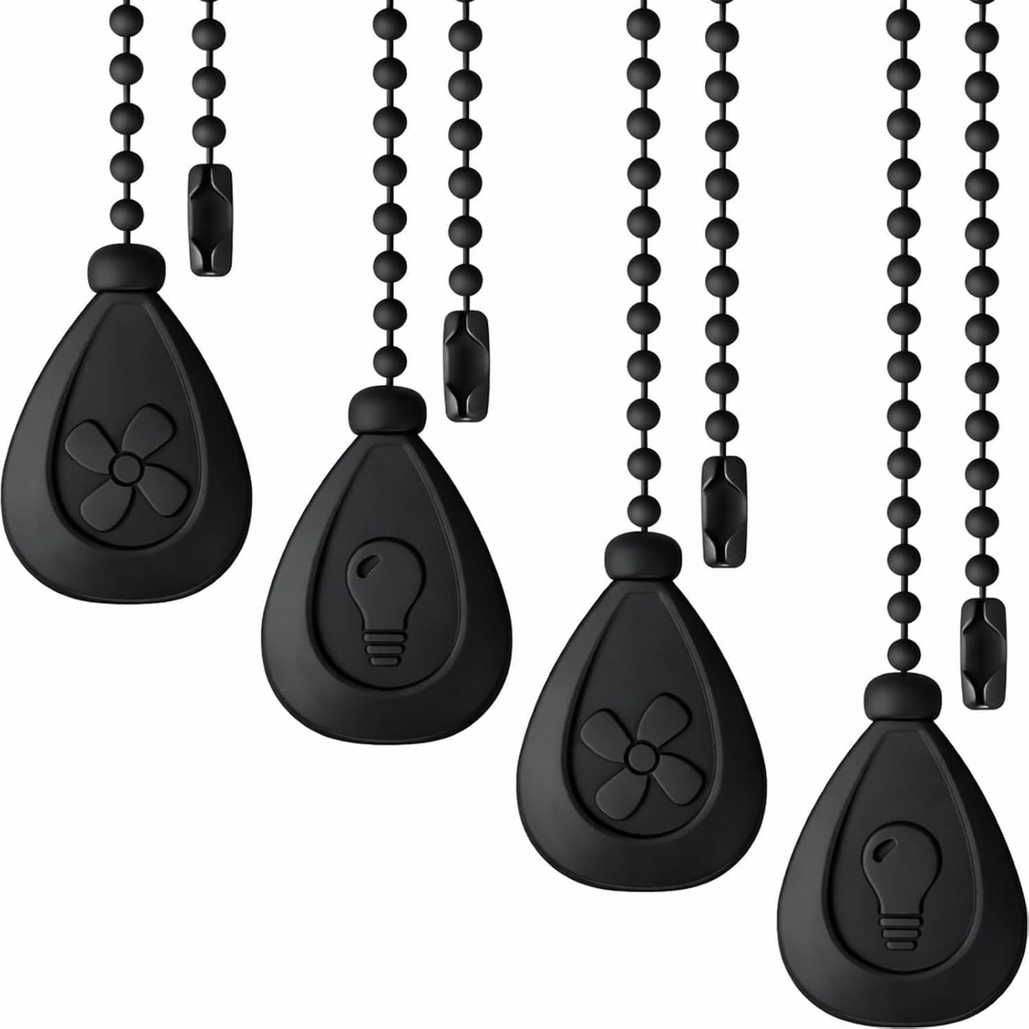 4 Pieces Ceiling Fan Pull Chain Extender Ornament 12 Inch Ceiling Pull Chain Ext