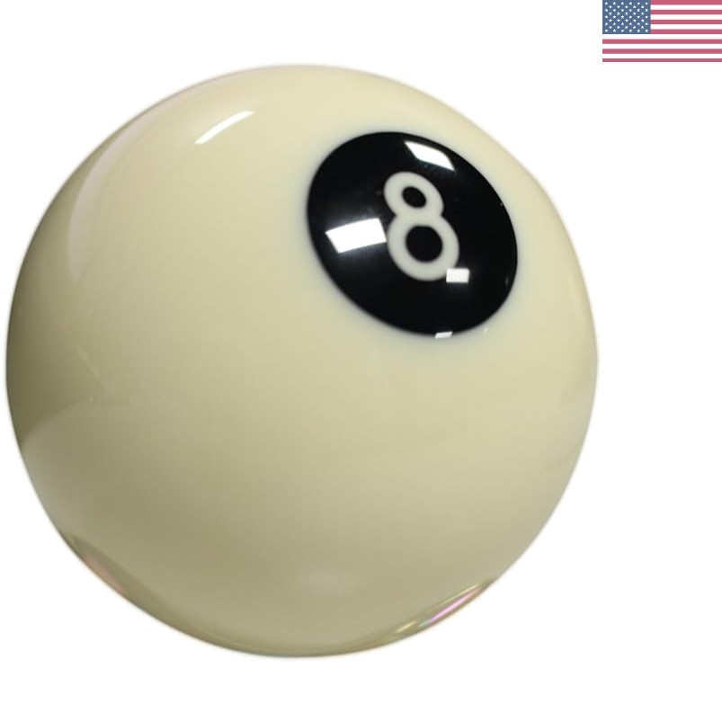 High-Quality Lightweight White 8 Ball - Essential for Billiards Enthusiasts