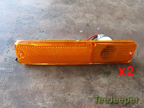 2 x new Amber Turn Side Marker Lights Jeep CJ5 CJ7 CJ8