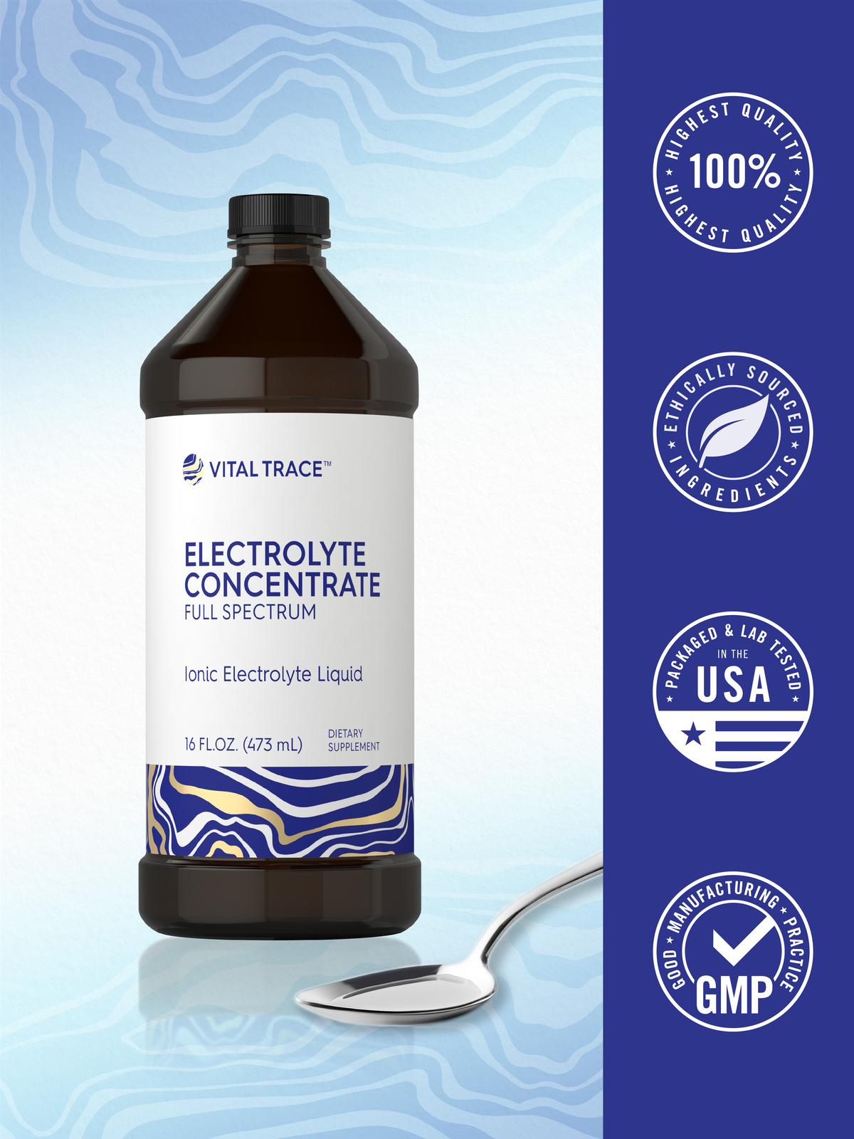 Electrolyte Concentrate | 16 fl oz | Ionic Electrolyte Liquid | by Carlyle