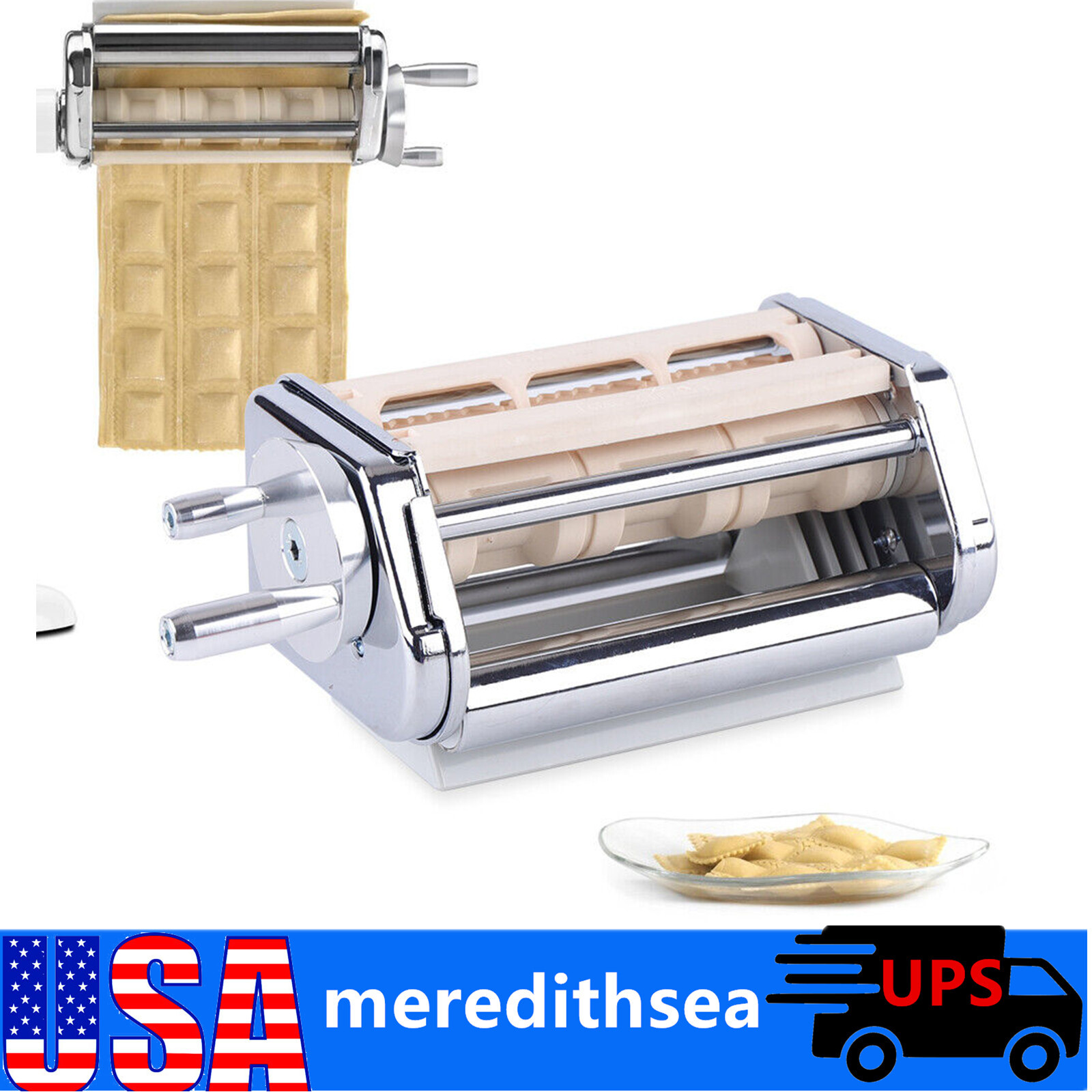 For KitchenAid Roller & Cutter Attachment Set & Ravioli Maker Stand Mixer