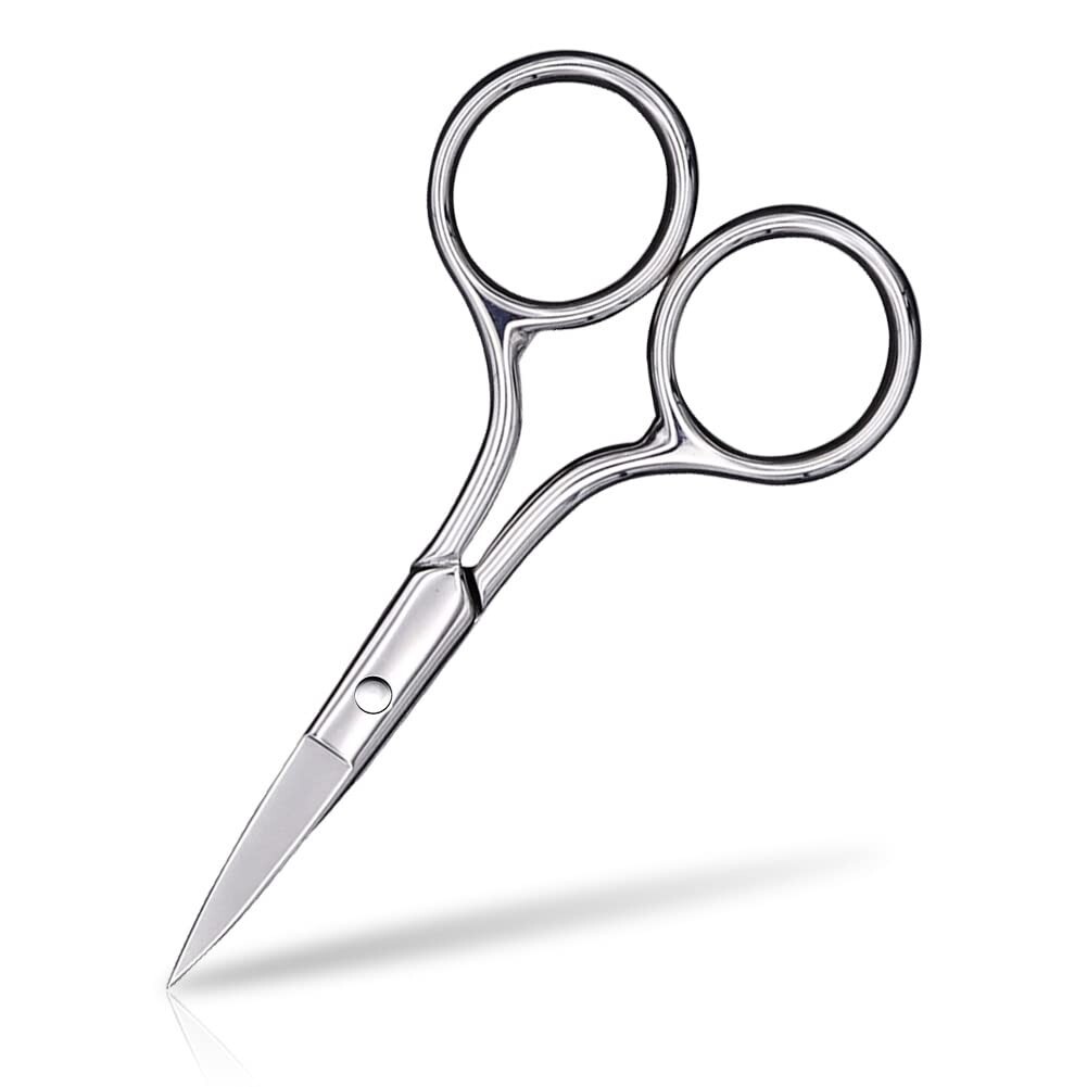 Tijeras pequeñas para cabello, pestañas, nariz, recorte de cejas, bigote.