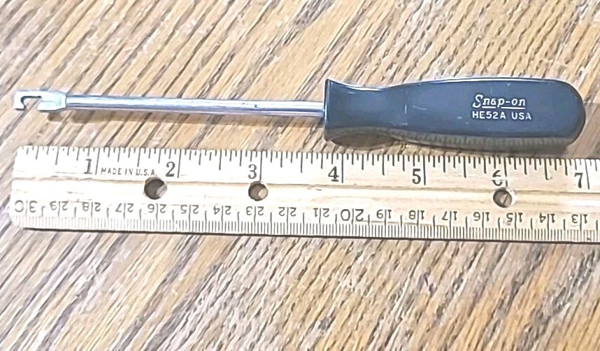 Snap-On HE52A Black Hard Handle Headlamp Spring Tool 7'' Long USA Made EUC Tool