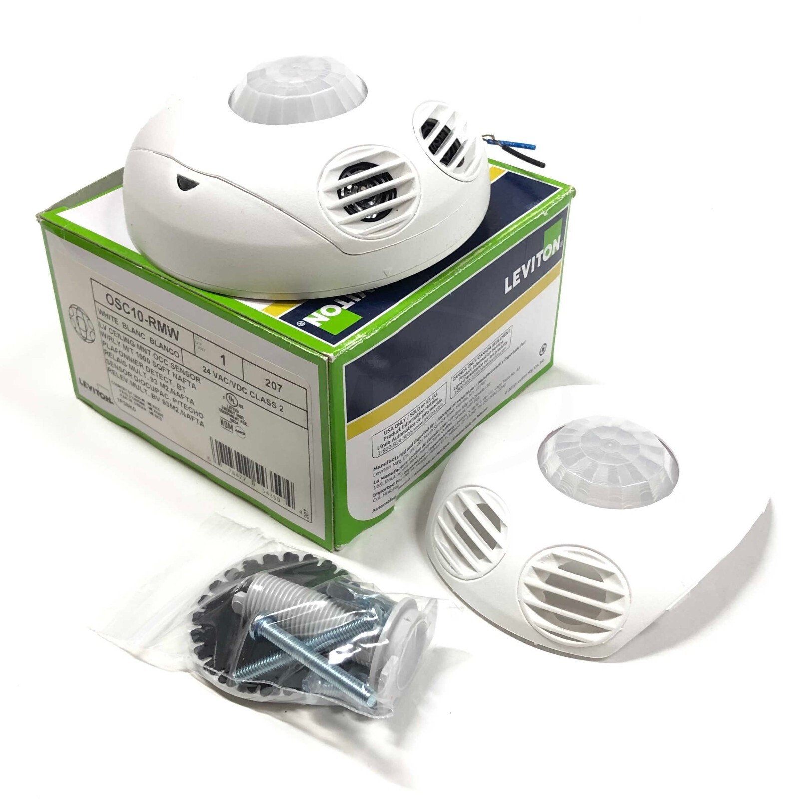 OSC10-RMW Leviton Low Voltage Ceiling Mount Occupancy Sensor 24 VAC/VDC Class 2