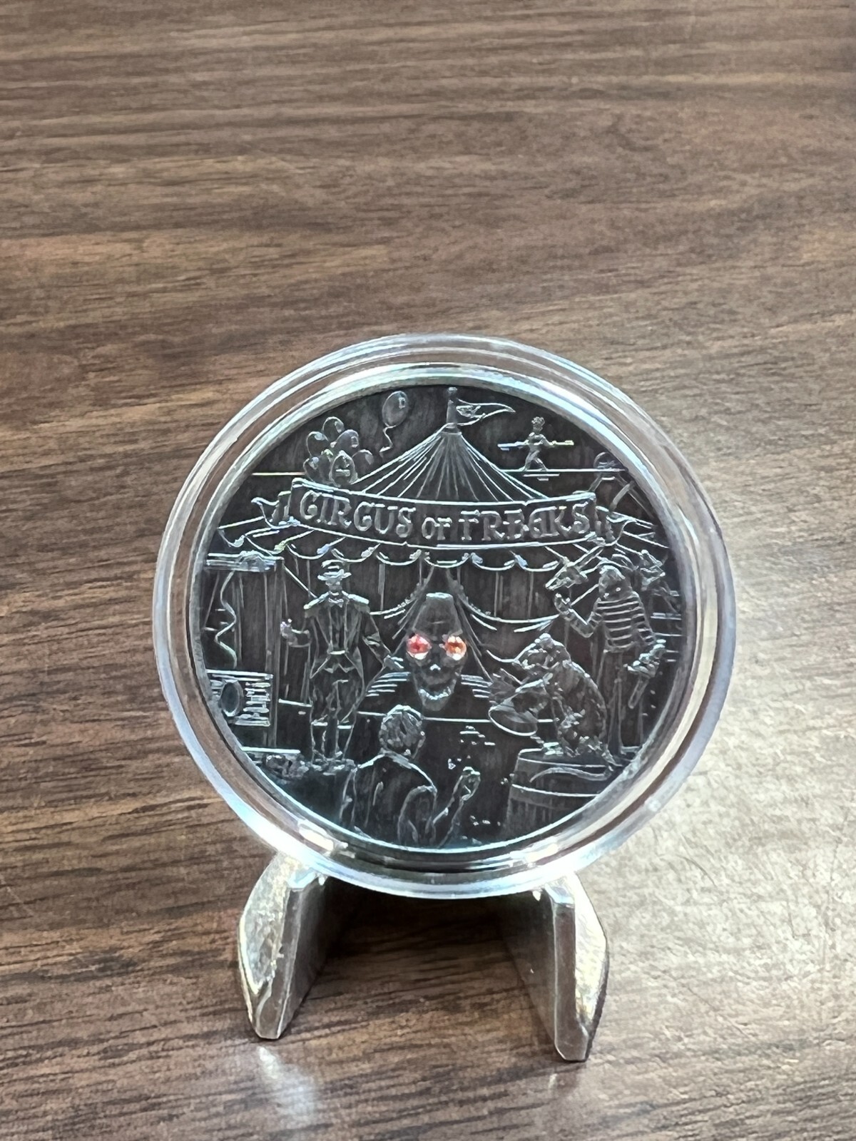Barrely Living Circus of Freaks Silver Round