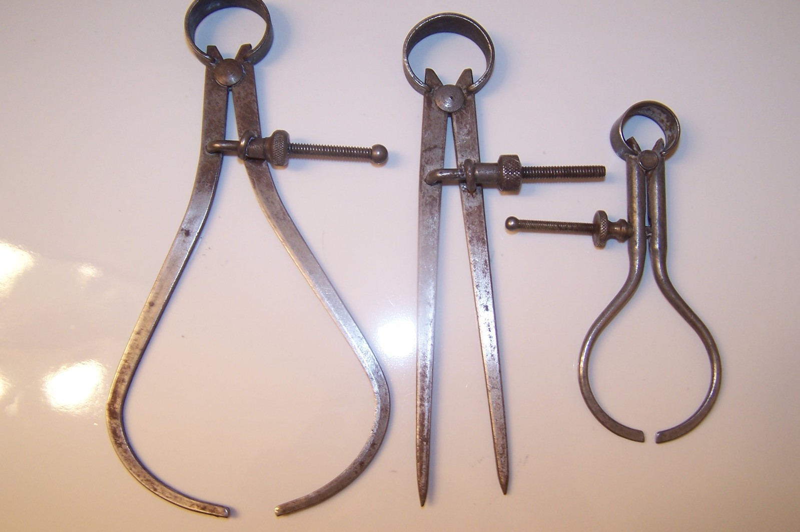 VINTAGE Starrett Calipers Lot of 3 Outside Inside Divider Lot of 3