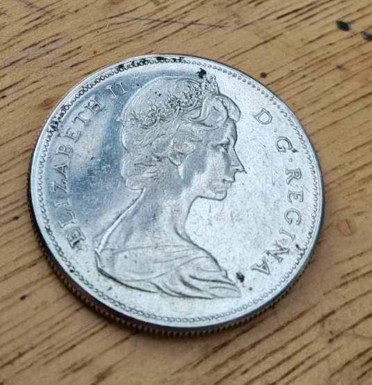 1967 Canada Silver Dollar Voyageur Goose .800 Silver 0.600 oz