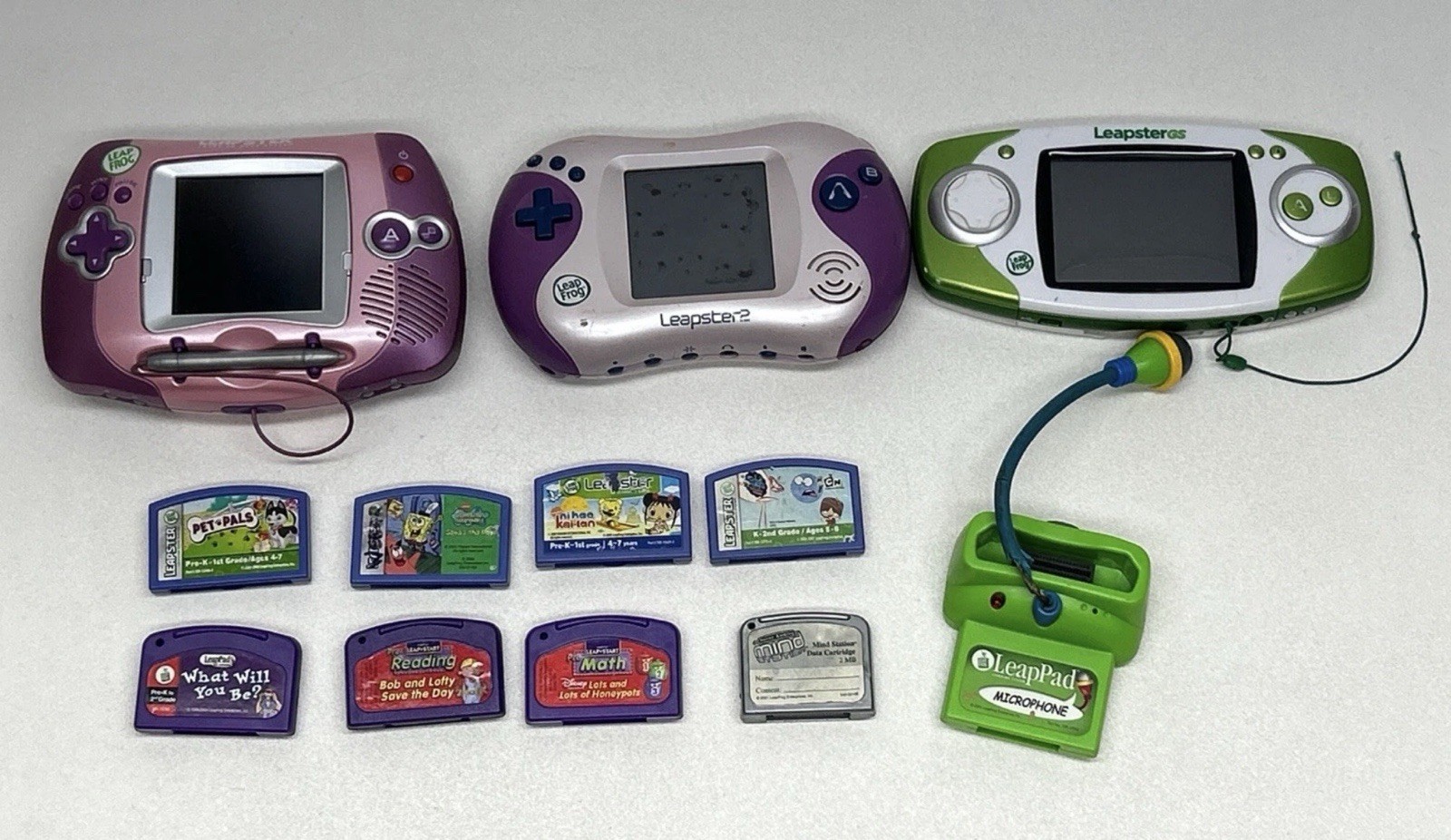 Leapfrog Leapster And Games Lot All Untested For Parts Repair Or Restoration