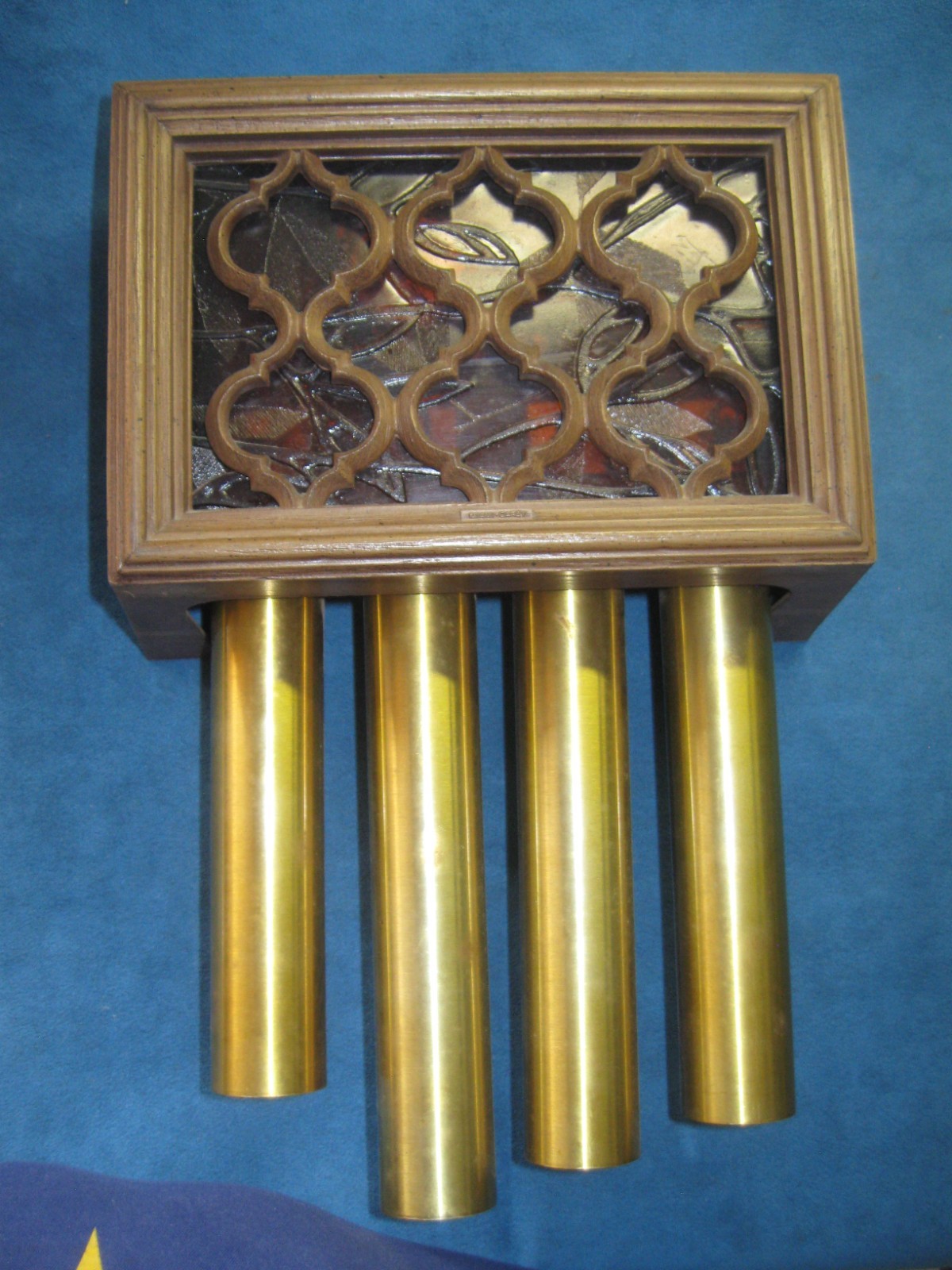 Vintage Miami Carey 4-Brass Tubular DOORBELL DOOR CHIME, 4-Chime