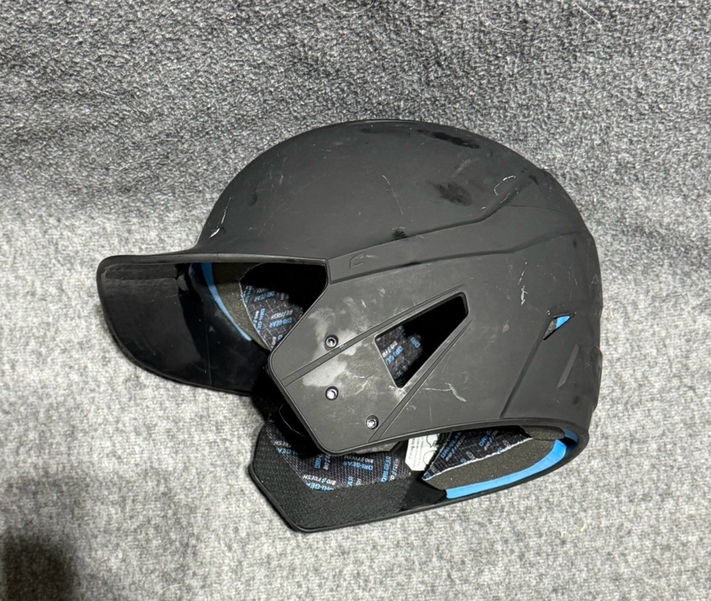 Champro MD Baseball Helmet - BLACK - Size Large 6 1/2 - 7 - “R” Decal